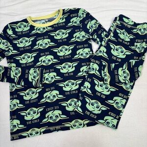 Boys Mandalorian Pajamas Climate Right CuddlDuds Size‎ Large Pants & Long Sleeve